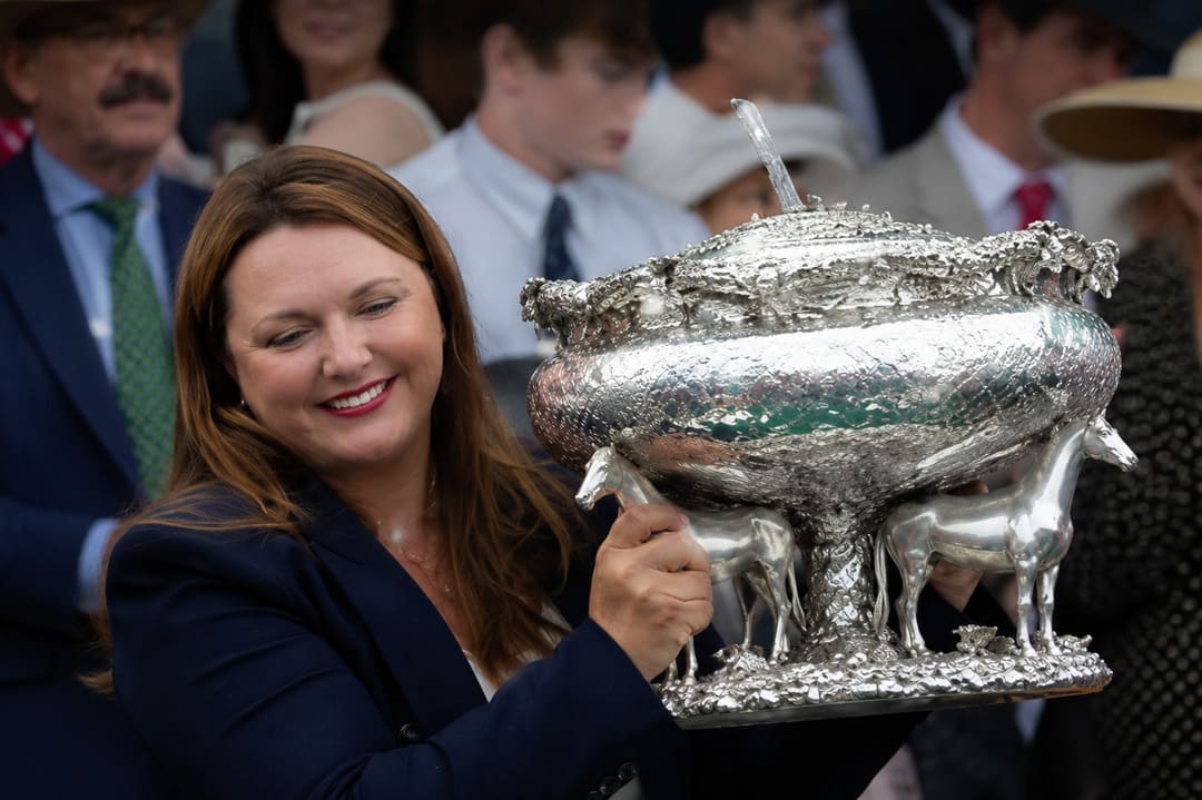 Cherie DeVaux Historic Belmont Win