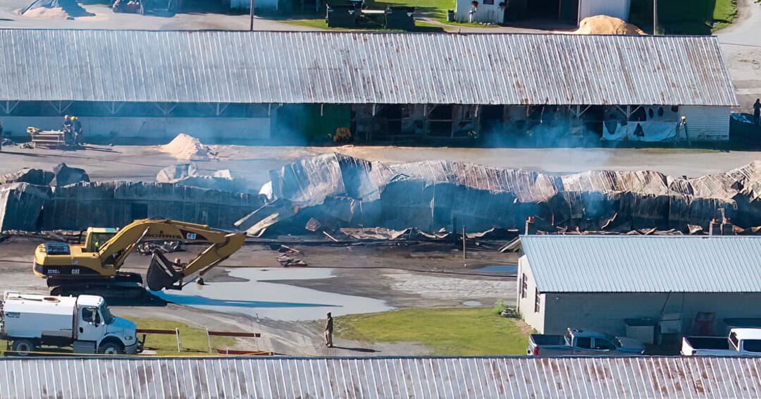 barn yard fire