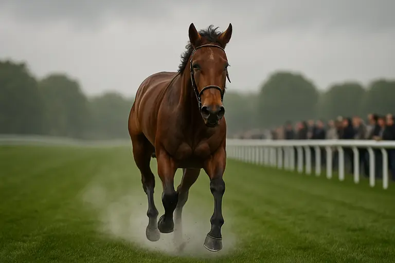 Turf runners competing on a sweeping grass course