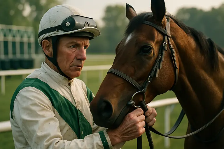 Two horses working together during a controlled morning drill